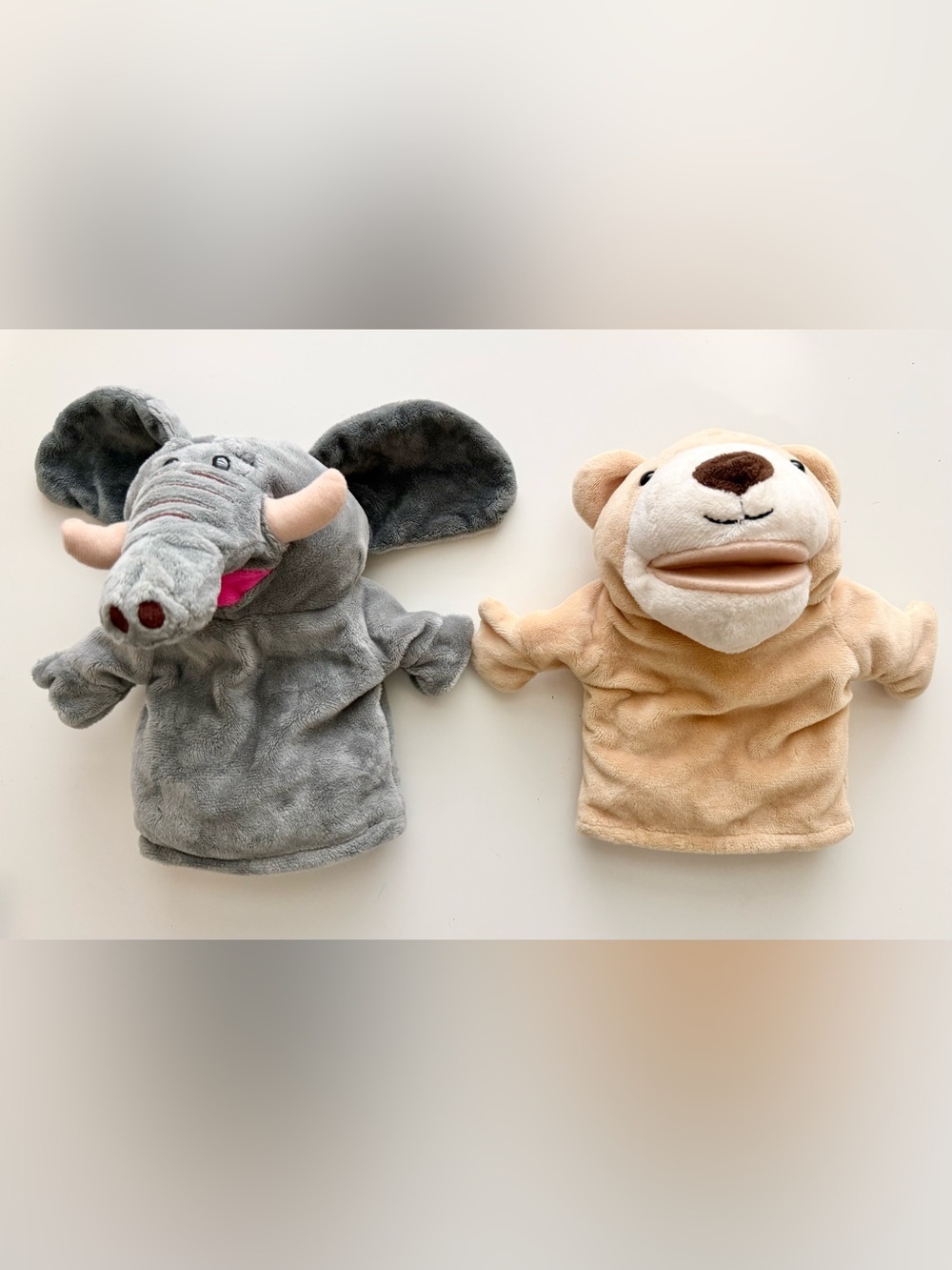 Plush Animal Hand Puppet Set - Bear &
Elephant ONLY - Picture 2 of 7